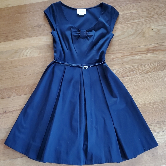 Kate Spade Sweeney Bow front Dress, black sz 4, wedding, black tie, classic - Picture 9 of 10